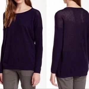 Vince Women Cashmere Perforated Boatneck Sweater